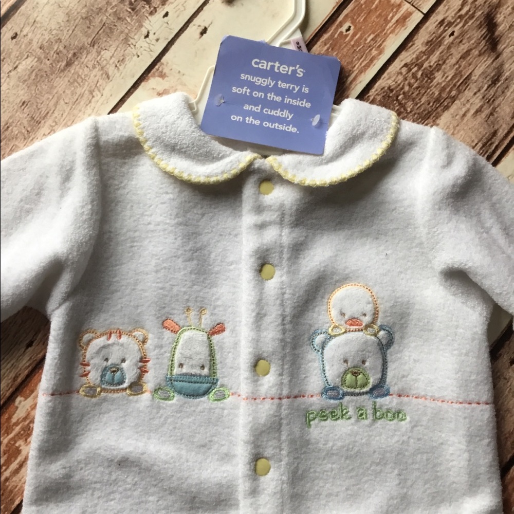 Carter’s Terry Cloth Footie Pajamas 9 mos. Bx1